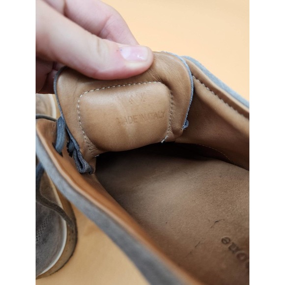 RAG & BONE MEN\'S ELLIOT OXFORD SIZE 8.5 M (41.5) IN GRAY SUEDE GUM SOLES